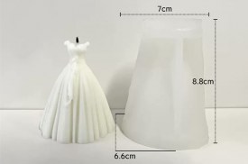 Molde silicona vestido novia premiun